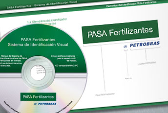 Manual del sistema de identidad corporativa de PASA Fertilizantes de Petrobras. Diseño corporativo, branding, manuales de identidad corporativa, logotipos, marcas.