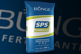 Bolsa fertilizantes SPS Ramallo de Bunge. Envases en general, bolsas, etiquetas