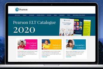 Catálogo web Pearson ELT. Desarrollado en HTML 5, CSS y Javascript. 