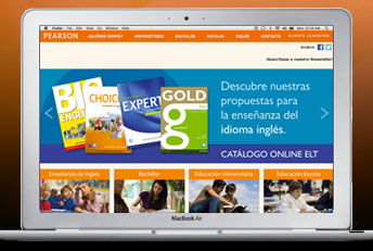 Sitio web Pearson de Chile. Desarrollado en HTML 5, CSS y Javascript. 